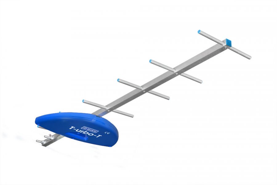 Instalacje antenowe. Optyka, anteny telewizyjne i wzmacniacze DVBT -  Products - Terrestrial antennas - UHF/ DVB-T Directional antennas -  T-urbo-T 7 - directional DVB-T antenna